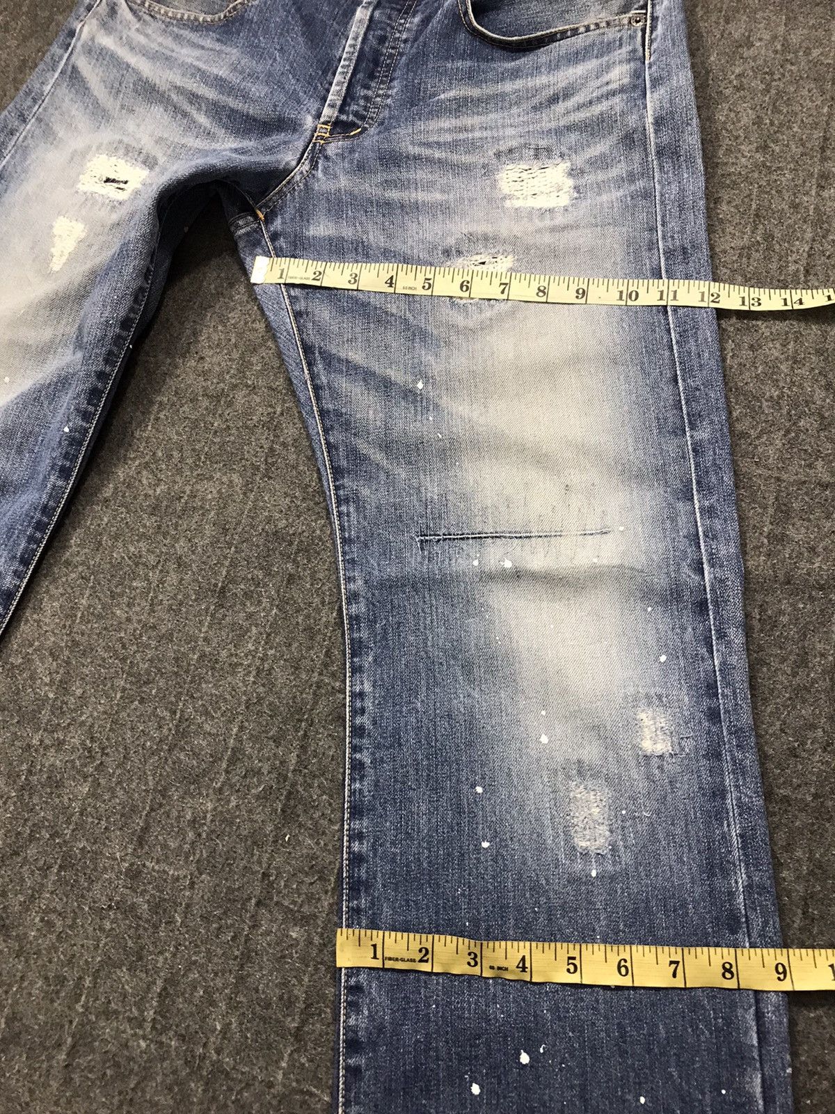 Japanese Brand × Takeo Kikuchi Takeo Kikuchi Distressed Paint Button jeans Design Size US 34 / EU 50 - 20 Thumbnail