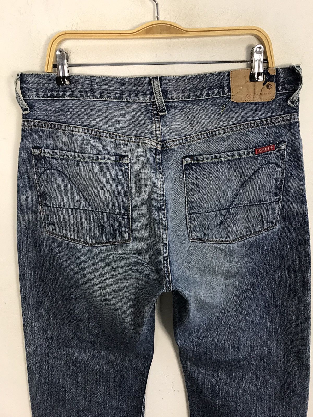 Guess × Vintage Guess Jeans Est 1981 Light Wash Style Size US 33 - 10 Thumbnail