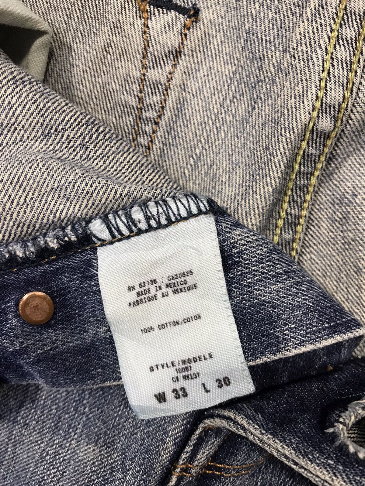 Guess × Vintage Guess Jeans Est 1981 Light Wash Style Size US 33 - 16 Thumbnail