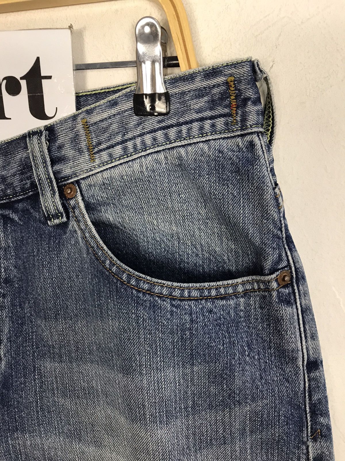 Guess × Vintage Guess Jeans Est 1981 Light Wash Style Size US 33 - 5 Thumbnail