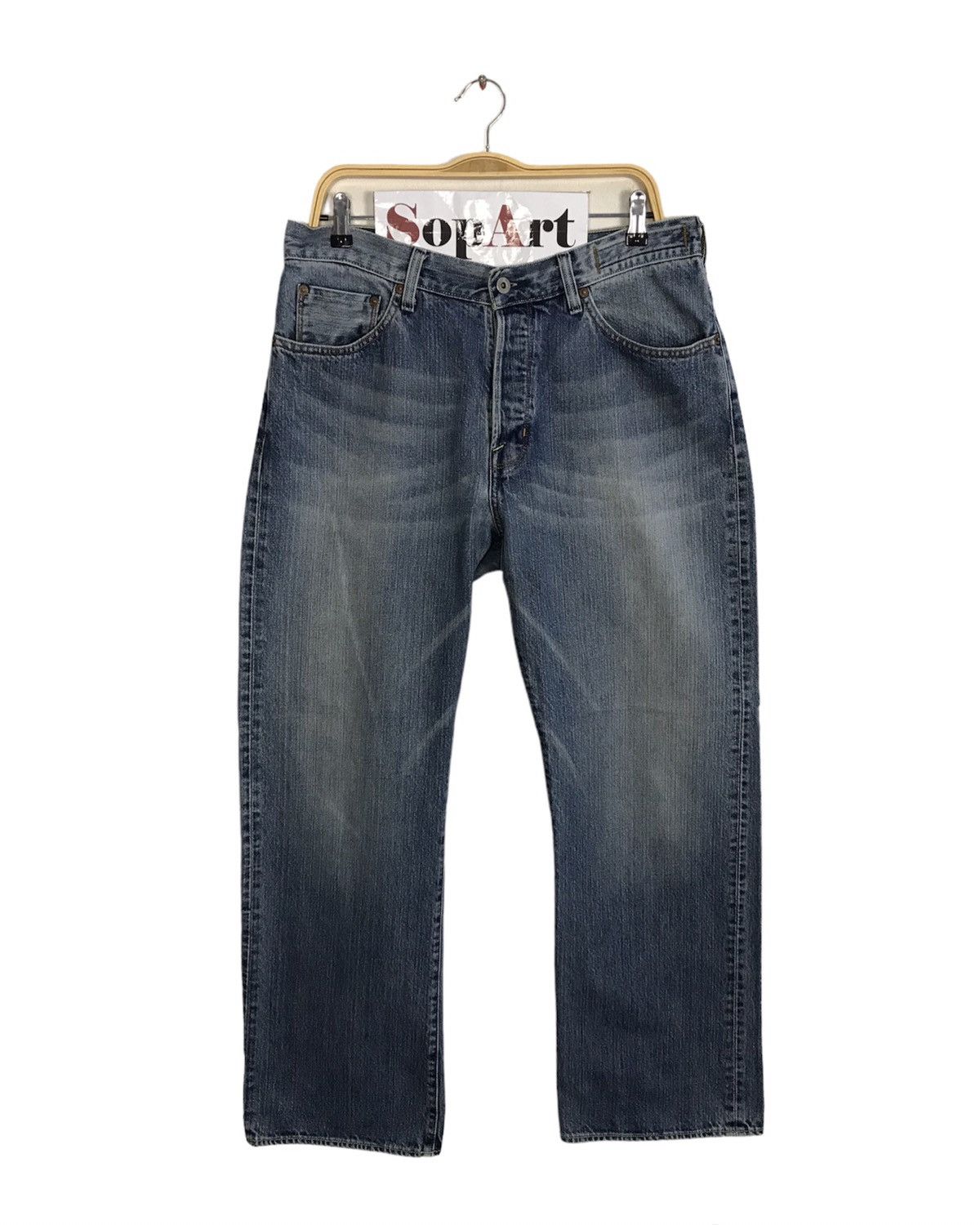 Guess × Vintage Guess Jeans Est 1981 Light Wash Style Size US 33 - 1 Thumbnail
