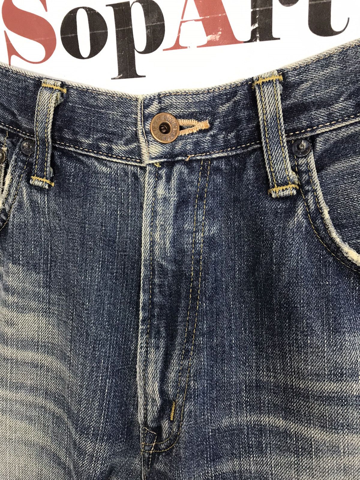 Edwin × Japanese Brand × Vintage Vintage Edwin 505X Selvedge Light Wash Jeans Design Size US 30 / EU 46 - 7 Thumbnail