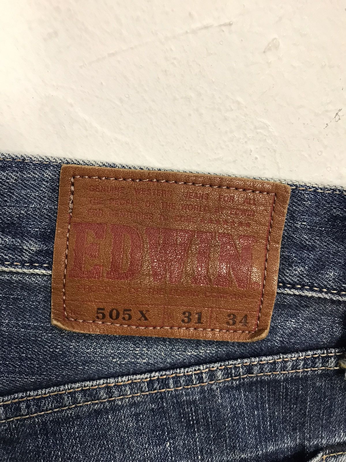 Edwin × Japanese Brand × Vintage Vintage Edwin 505X Selvedge Light Wash Jeans Design Size US 30 / EU 46 - 16 Thumbnail