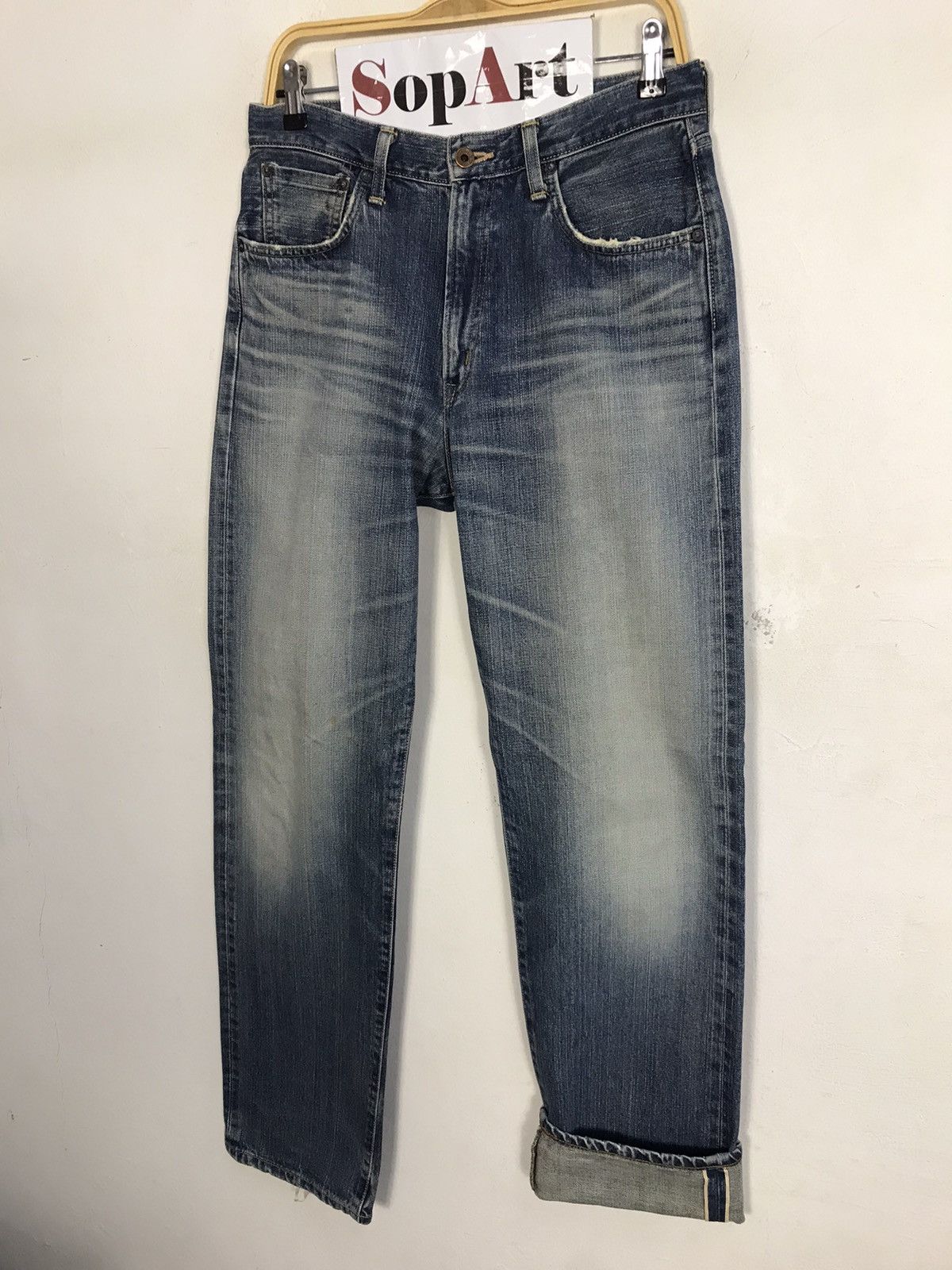 Edwin × Japanese Brand × Vintage Vintage Edwin 505X Selvedge Light Wash Jeans Design Size US 30 / EU 46 - 4 Thumbnail