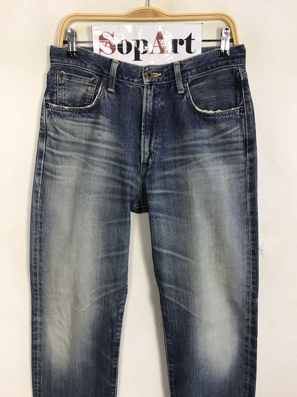 Edwin × Japanese Brand × Vintage Vintage Edwin 505X Selvedge Light Wash Jeans Design Size US 30 / EU 46 - 3 Thumbnail