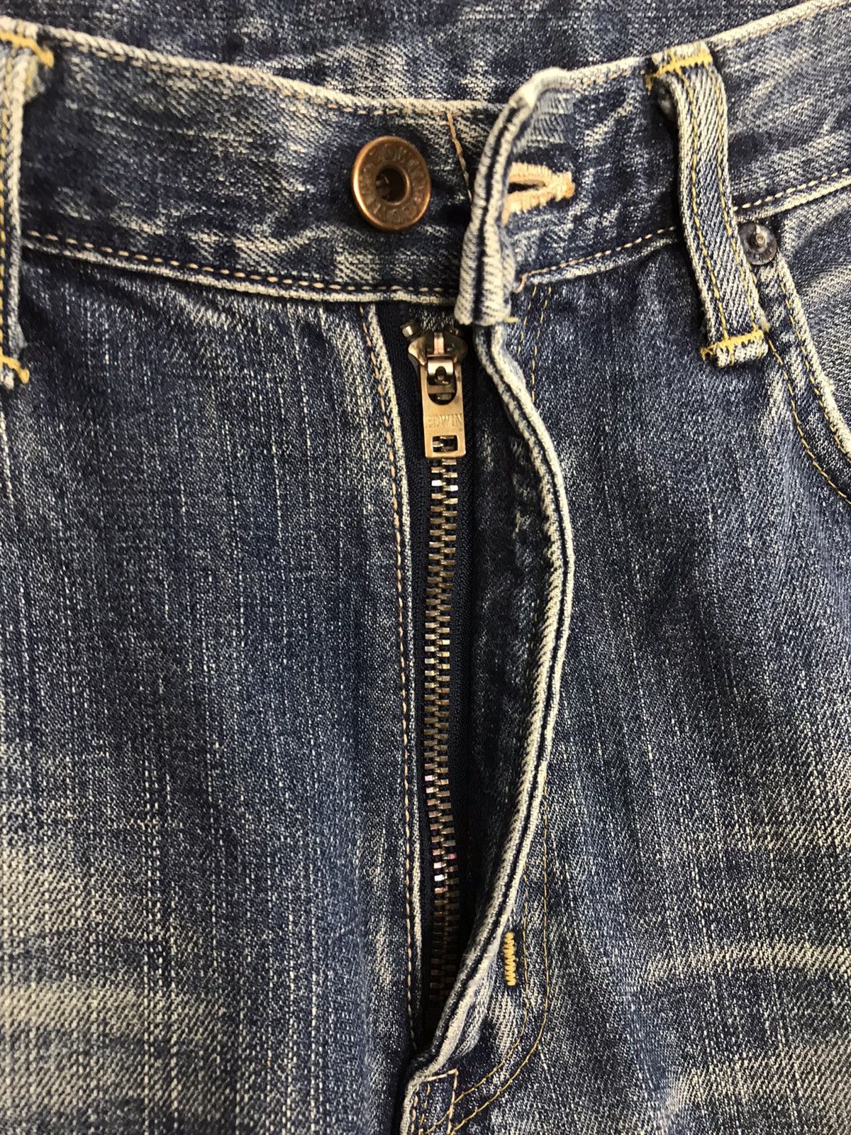 Edwin × Japanese Brand × Vintage Vintage Edwin 505X Selvedge Light Wash Jeans Design Size US 30 / EU 46 - 11 Thumbnail