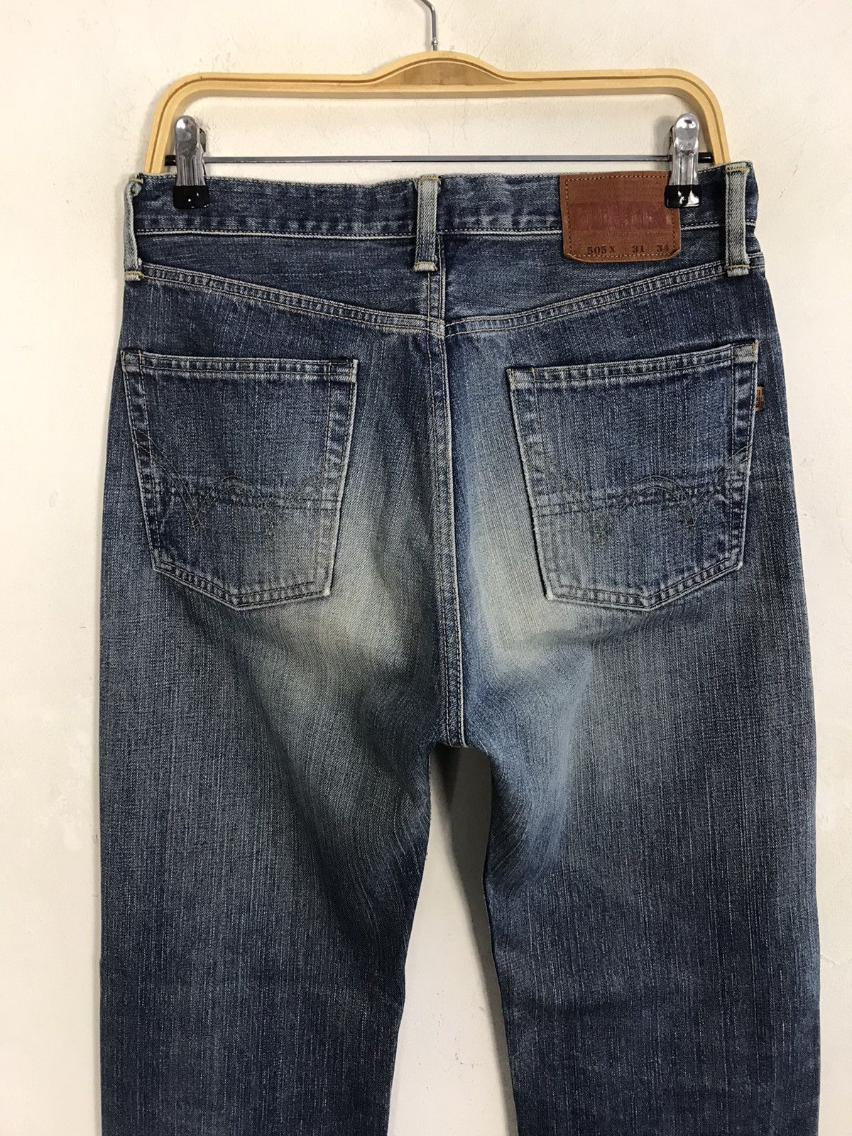 Edwin × Japanese Brand × Vintage Vintage Edwin 505X Selvedge Light Wash Jeans Design Size US 30 / EU 46 - 12 Thumbnail