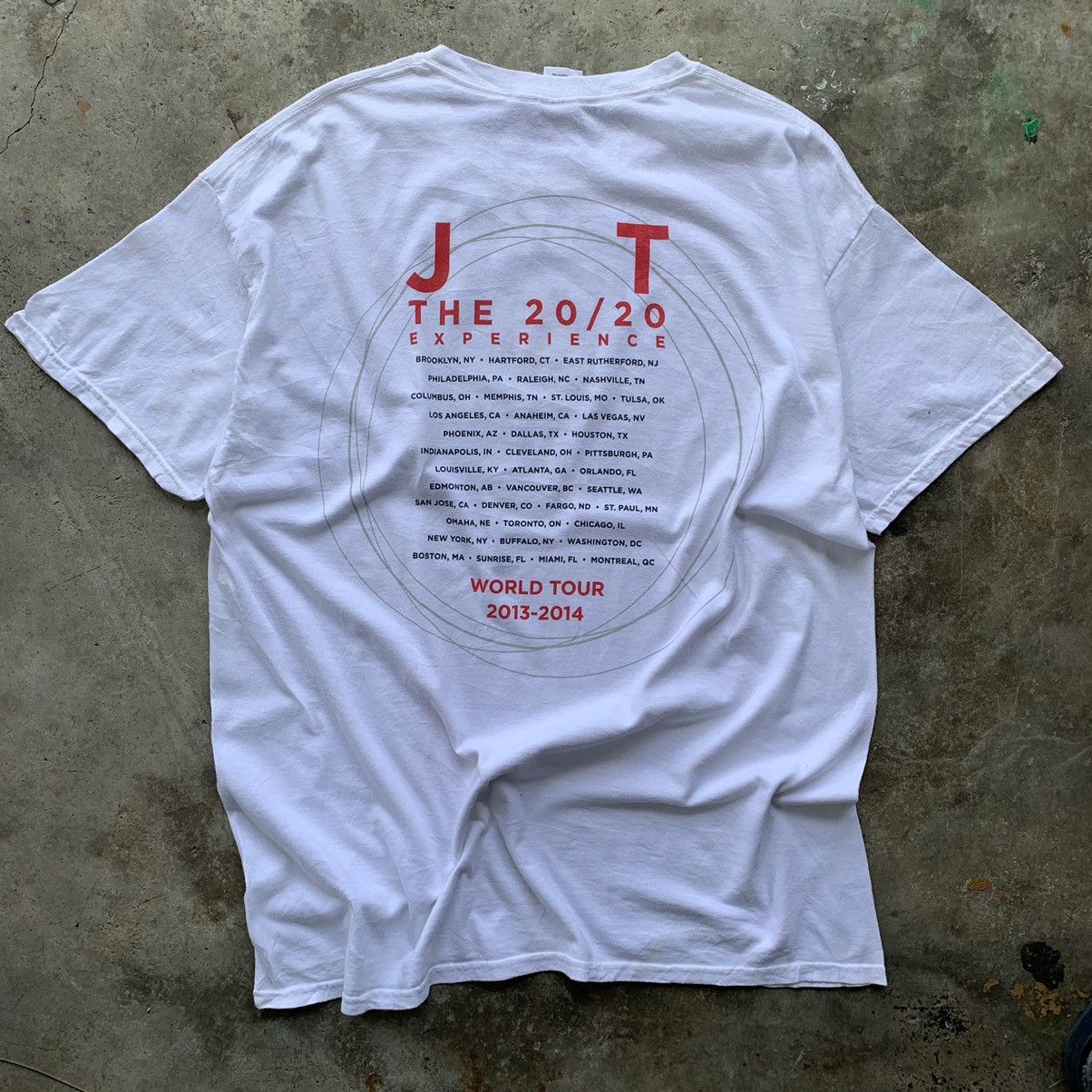 Band Tees Justin Timberlake the 20/20 world tour 2013-2014 Size US XL / EU 56 / 4 - 2 Thumbnail