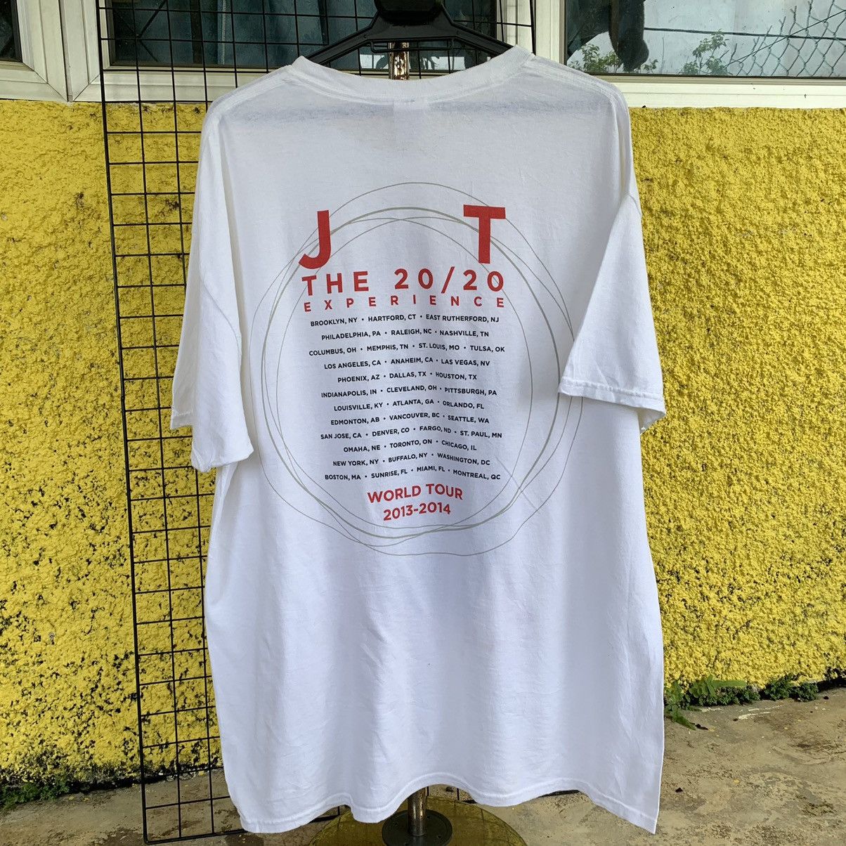 Band Tees Justin Timberlake the 20/20 world tour 2013-2014 Size US XL / EU 56 / 4 - 12 Thumbnail