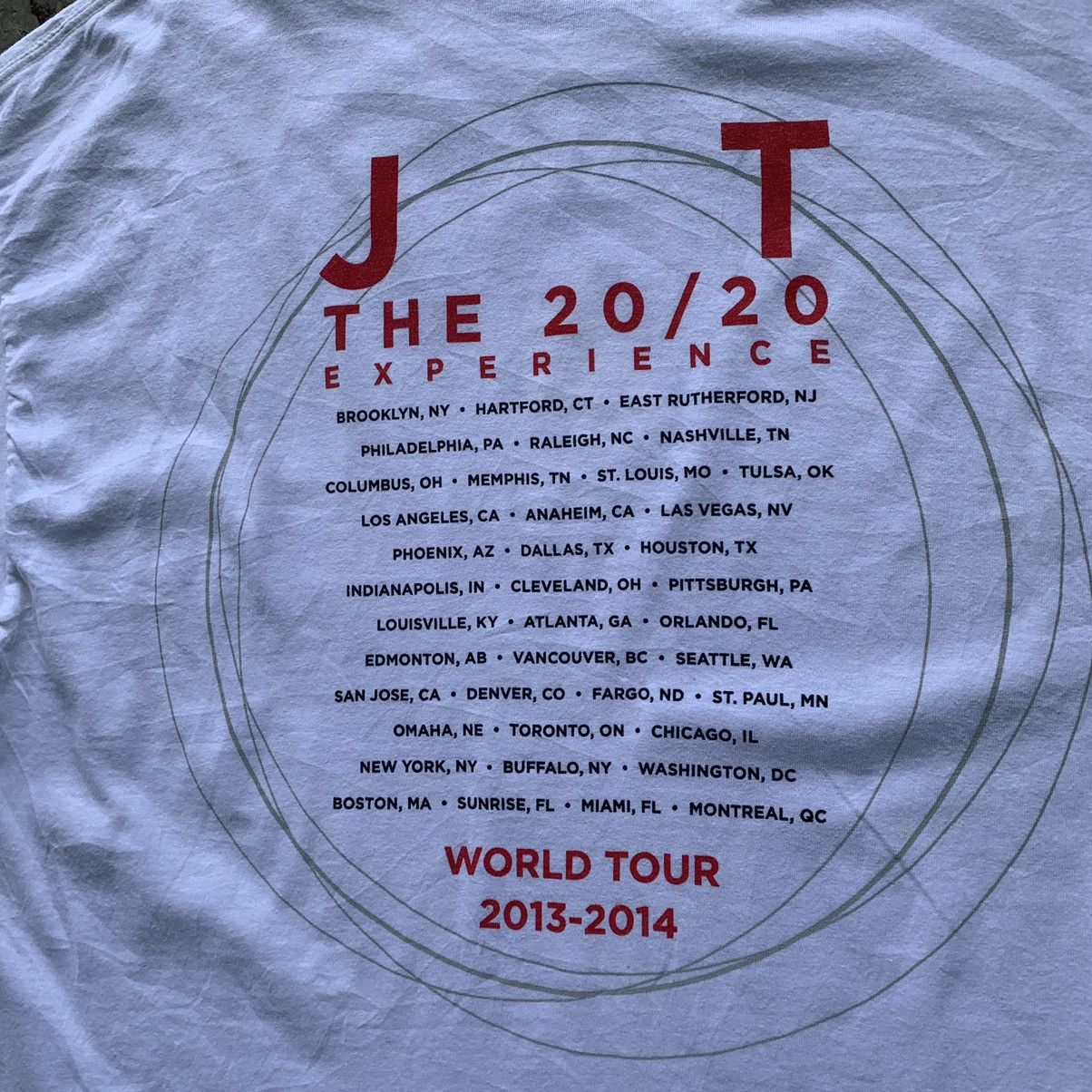 Band Tees Justin Timberlake the 20/20 world tour 2013-2014 Size US XL / EU 56 / 4 - 7 Thumbnail