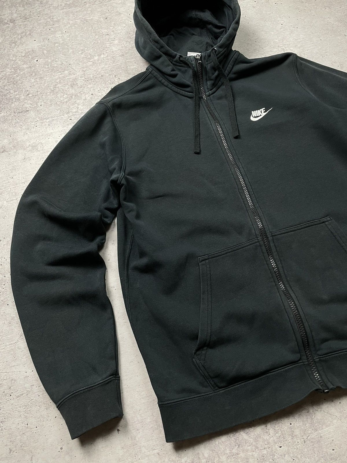 Nike × Vintage Vintage Nike Zip Hoodie Drill Y2K Size M Size US M / EU 48-50 / 2 - 2 Thumbnail