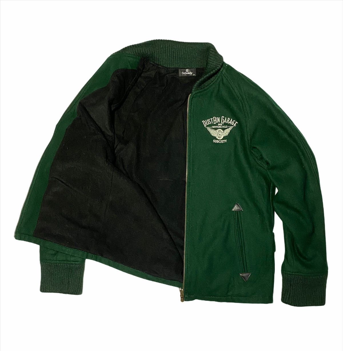Japanese Brand Dust Bin Garage 1968 Motorcycle by Subciety Wool Jacket Size US M / EU 48-50 / 2 - 6 Thumbnail