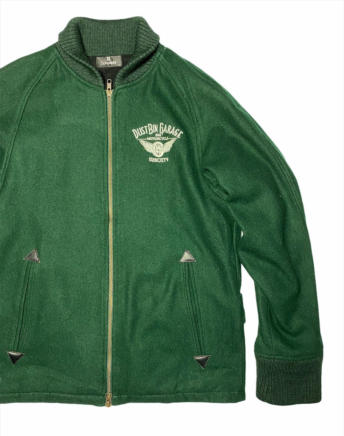 Japanese Brand Dust Bin Garage 1968 Motorcycle by Subciety Wool Jacket Size US M / EU 48-50 / 2 - 5 Thumbnail