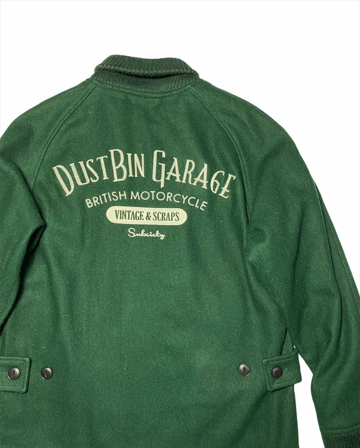 Japanese Brand Dust Bin Garage 1968 Motorcycle by Subciety Wool Jacket Size US M / EU 48-50 / 2 - 3 Thumbnail