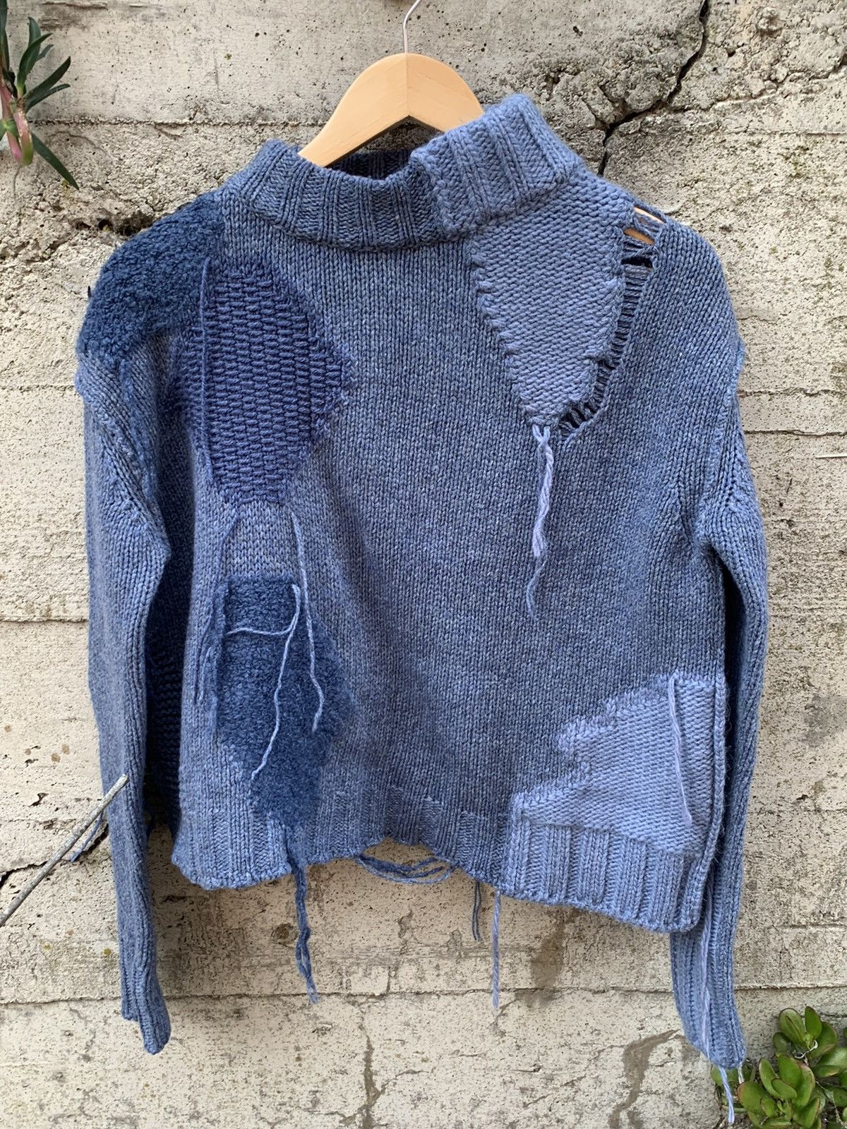Acne Studios RARE GRAIL Acne Studios symmetrical runway patched knit Size US M / EU 48-50 / 2 - 3 Thumbnail