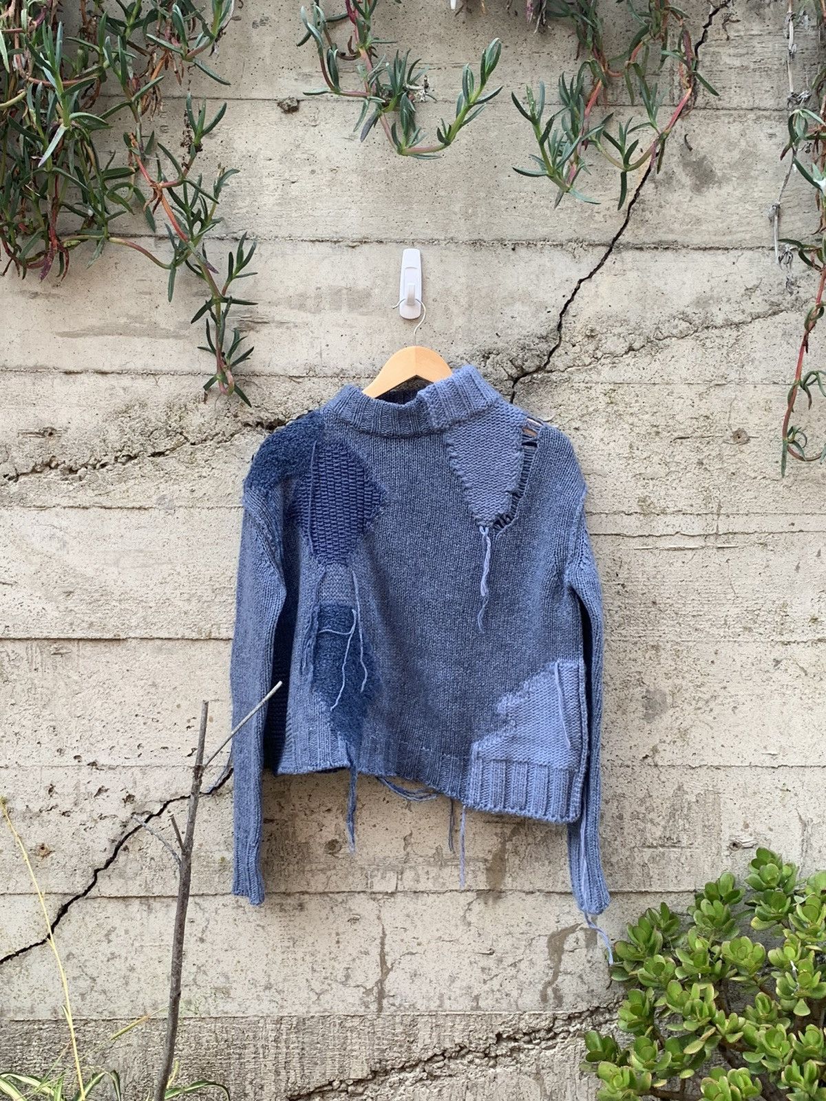 Acne Studios RARE GRAIL Acne Studios symmetrical runway patched knit Size US M / EU 48-50 / 2 - 2 Thumbnail
