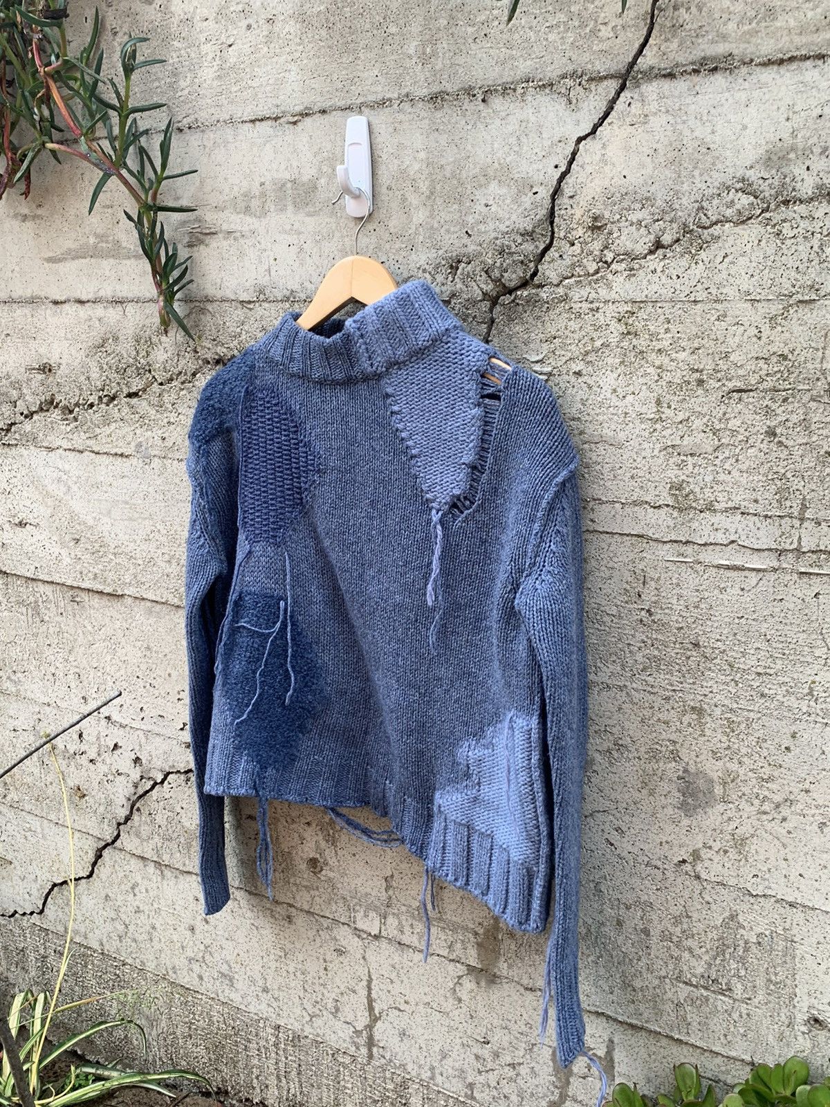 image of Grail Acne Studios Symmetrical Runway Patched Knit, Men's (Size Medium)