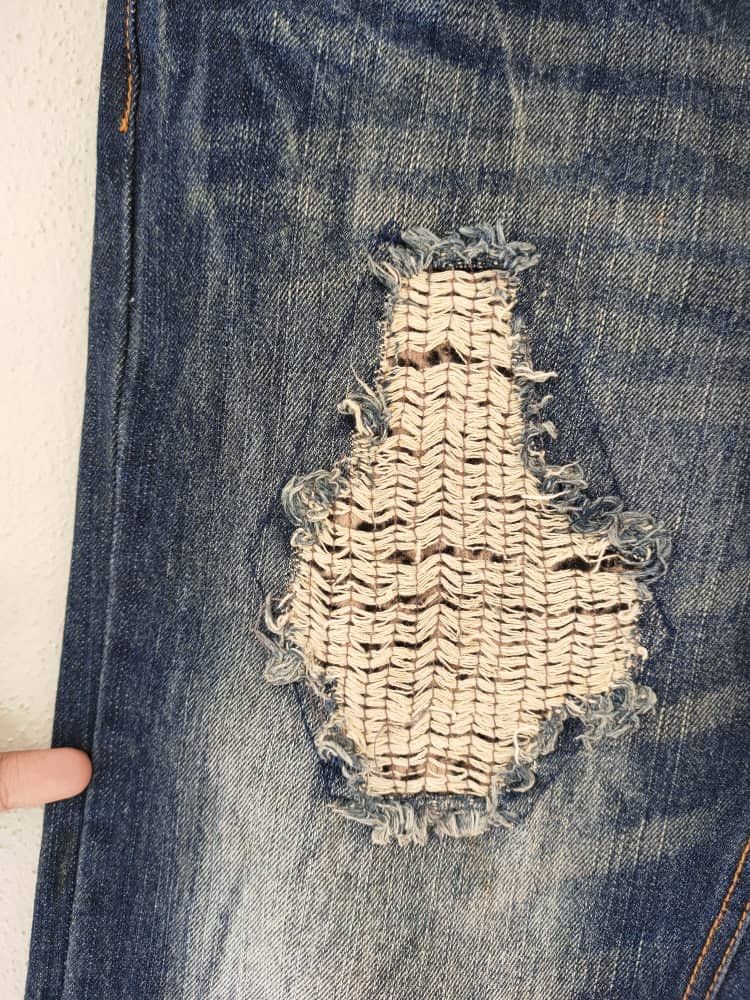 Japanese Brand Distressed Denim Size US 32 / EU 48 - 4 Thumbnail