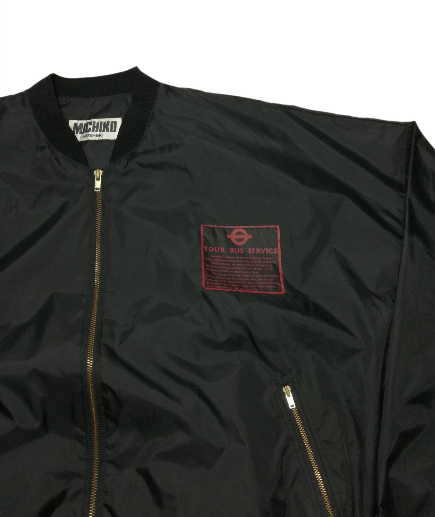 Michiko Koshino × Michiko Koshino London 🔥Michiko London Koshibo Big Logo Light Bomber Windbreaker Size US L / EU 52-54 / 3 - 7 Thumbnail
