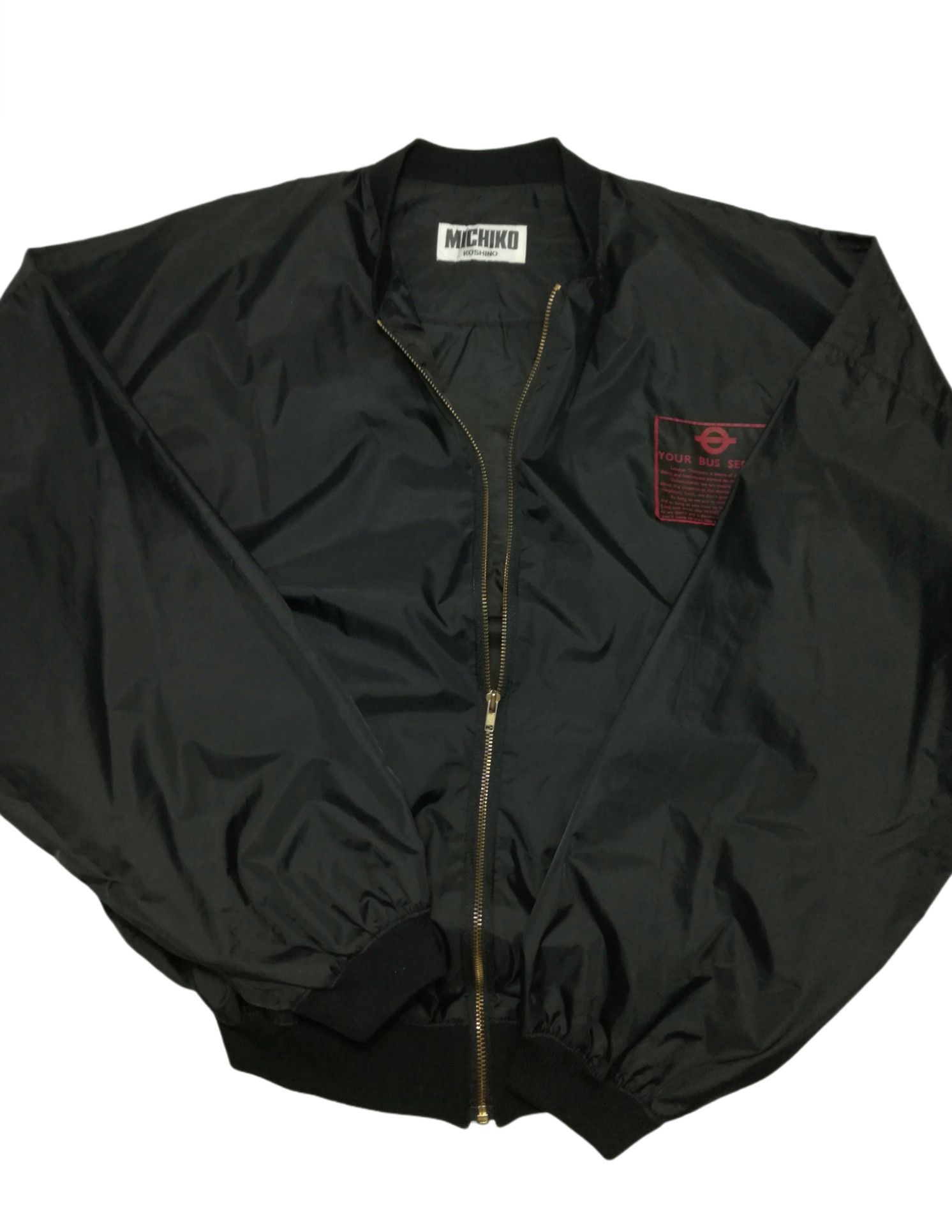 Michiko Koshino × Michiko Koshino London 🔥Michiko London Koshibo Big Logo Light Bomber Windbreaker Size US L / EU 52-54 / 3 - 8 Thumbnail