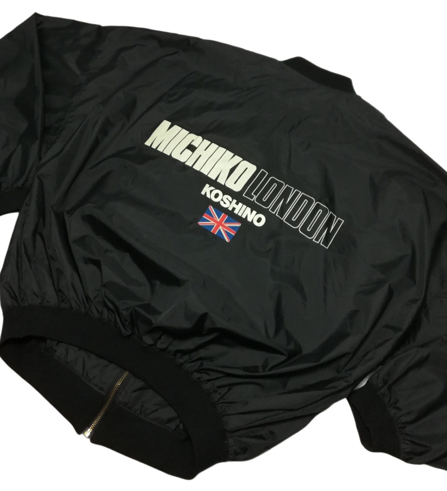 Michiko Koshino × Michiko Koshino London 🔥Michiko London Koshibo Big Logo Light Bomber Windbreaker Size US L / EU 52-54 / 3 - 4 Thumbnail