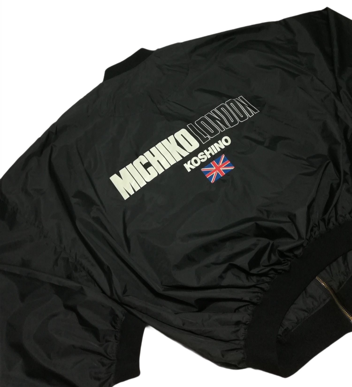 Michiko Koshino × Michiko Koshino London 🔥Michiko London Koshibo Big Logo Light Bomber Windbreaker Size US L / EU 52-54 / 3 - 3 Thumbnail