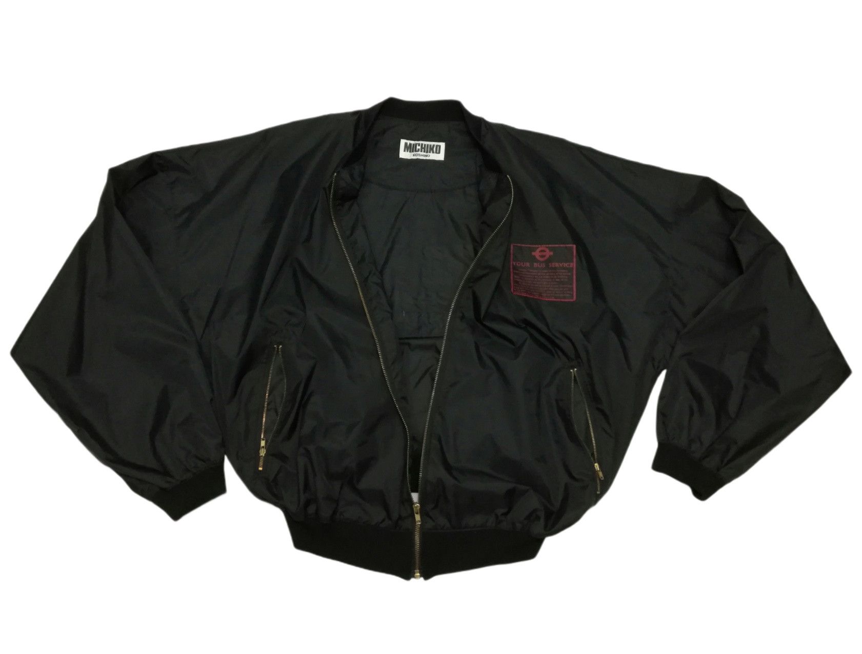 Michiko Koshino × Michiko Koshino London 🔥Michiko London Koshibo Big Logo Light Bomber Windbreaker Size US L / EU 52-54 / 3 - 10 Thumbnail