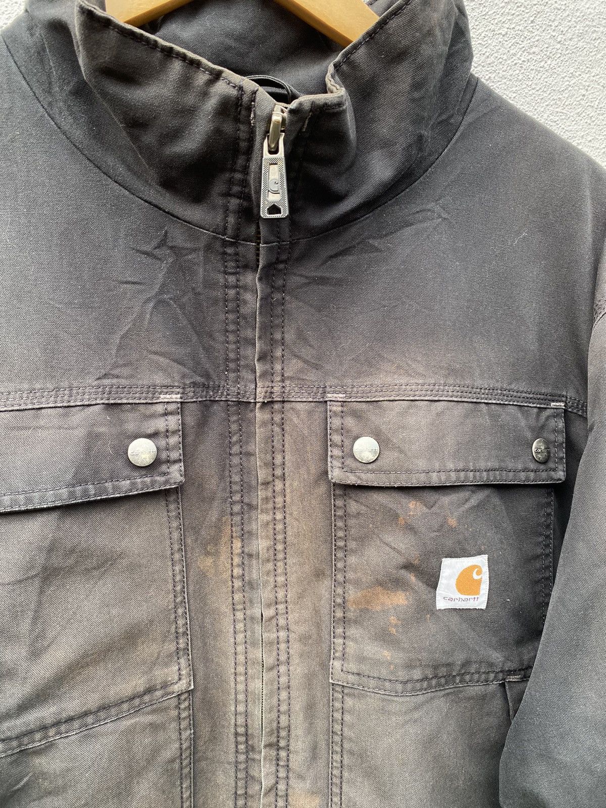 Carhartt Vintage Carhartt Detroit canvas Faded jacket Size US XL / EU 56 / 4 - 7 Thumbnail