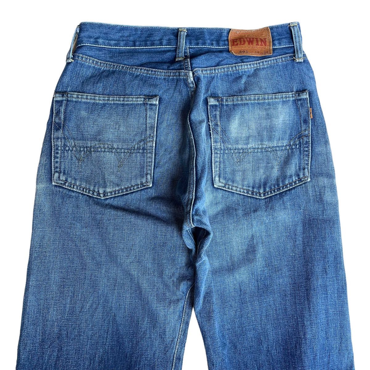 Edwin Vintage 90s Edwin 505 Selvadge Redline Denim Jeans 30 Size US 30 / EU 46 - 10 Thumbnail