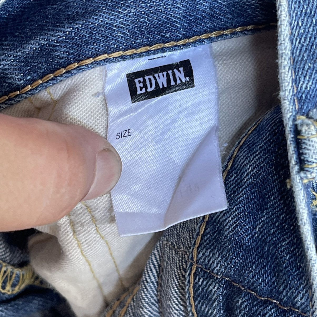 Edwin Vintage 90s Edwin 505 Selvadge Redline Denim Jeans 30 Size US 30 / EU 46 - 15 Thumbnail