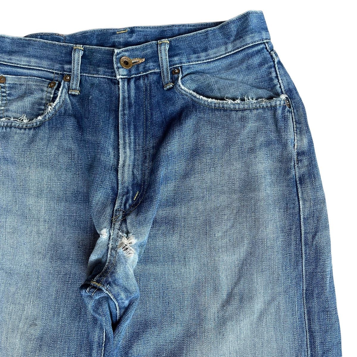 Edwin Vintage 90s Edwin 505 Selvadge Redline Denim Jeans 30 Size US 30 / EU 46 - 3 Thumbnail