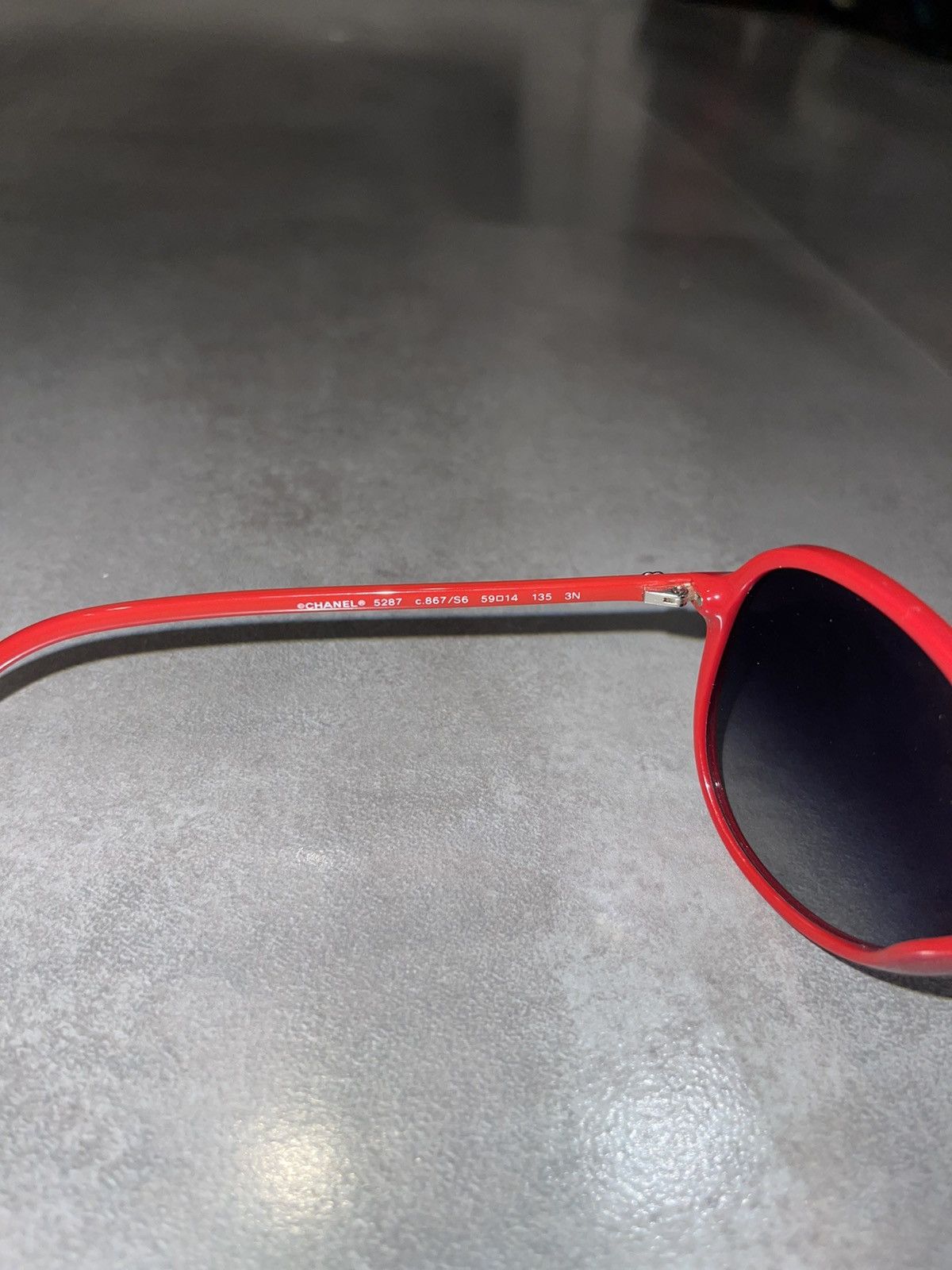 Chanel Chanel 5287 C.867/S6 Red Aviator Sunglasses Size ONE SIZE - 13 Thumbnail