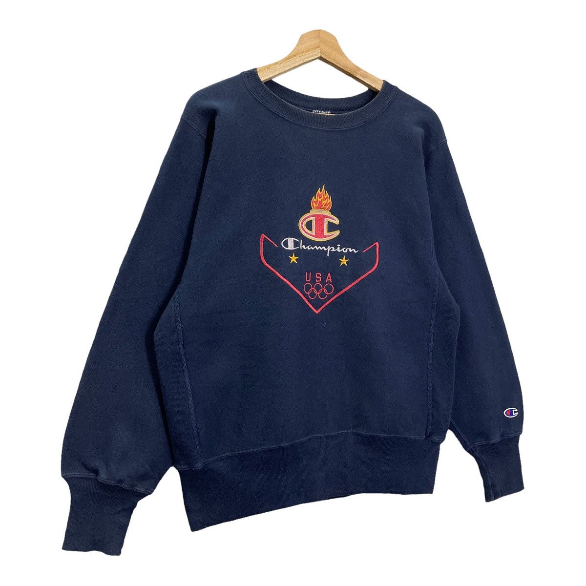 Champion × Sports Specialties × USA Olympics 90s Champion Reverse Weave USA Olympic Sweatshirt Size US M / EU 48-50 / 2 - 2 Thumbnail