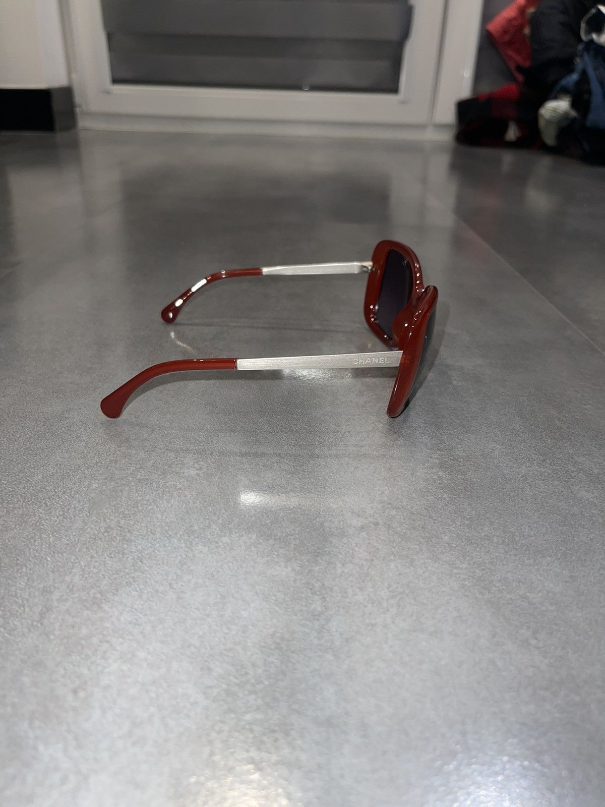 Chanel Chanel 6044-T C.1436/S1 Red Silver Sunglasses Size ONE SIZE - 7 Thumbnail