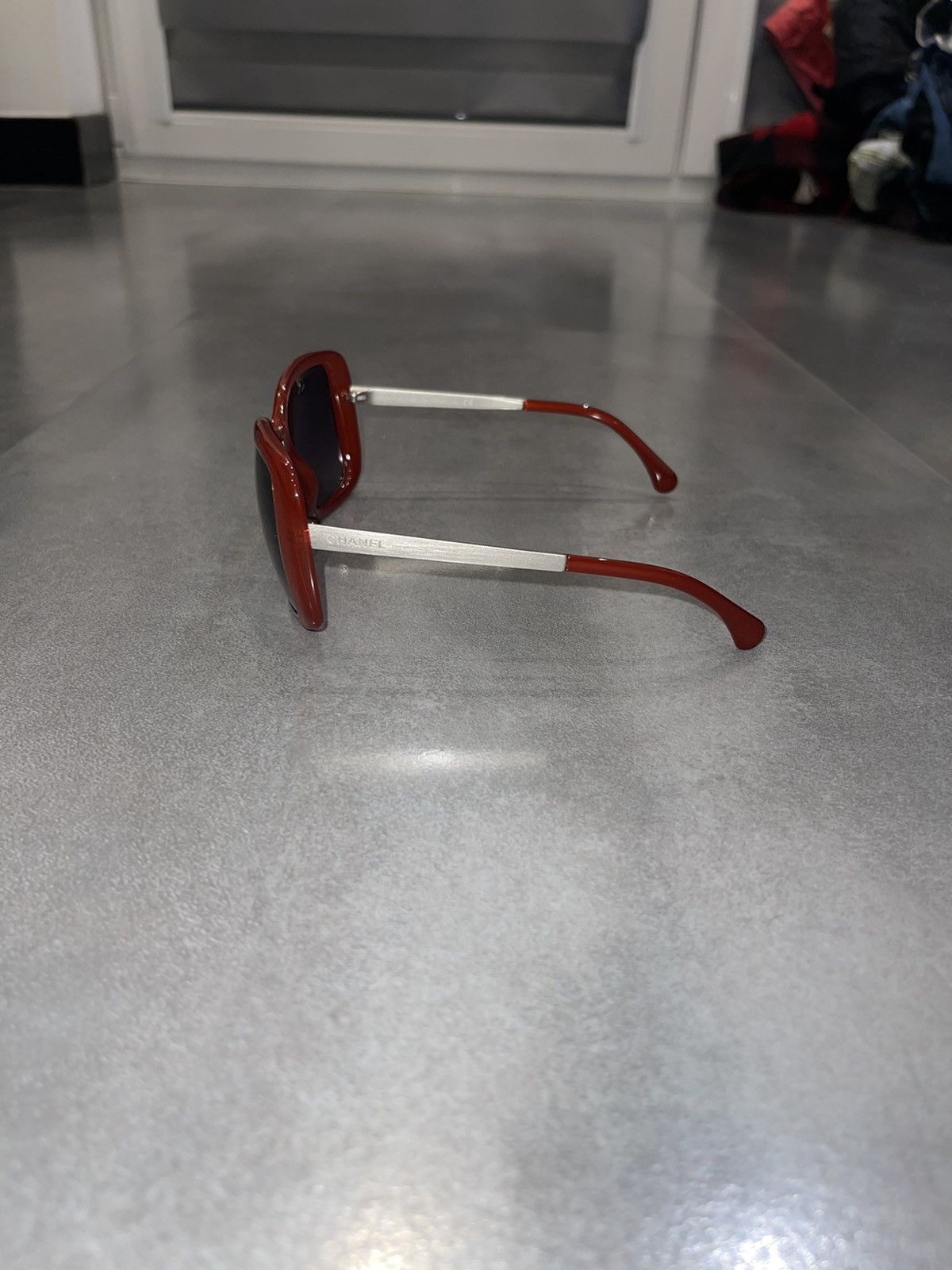 Chanel Chanel 6044-T C.1436/S1 Red Silver Sunglasses Size ONE SIZE - 5 Thumbnail