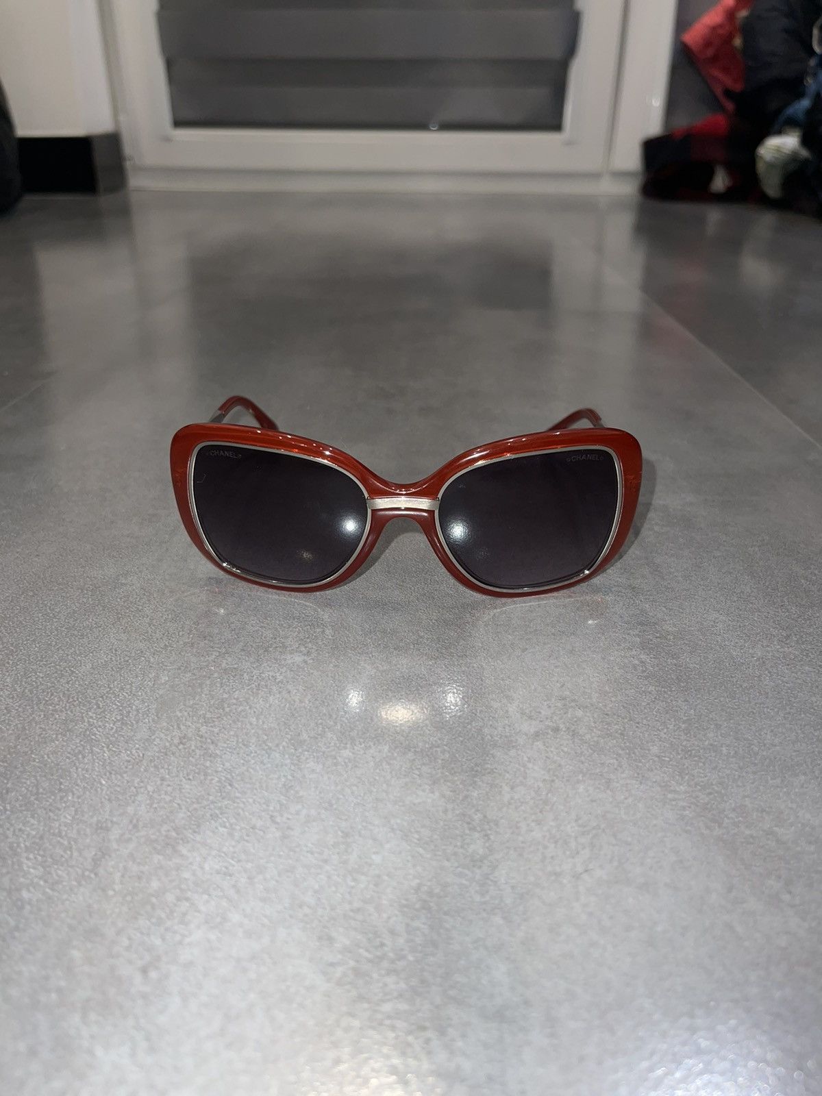 Chanel Chanel 6044-T C.1436/S1 Red Silver Sunglasses Size ONE SIZE - 2 Thumbnail