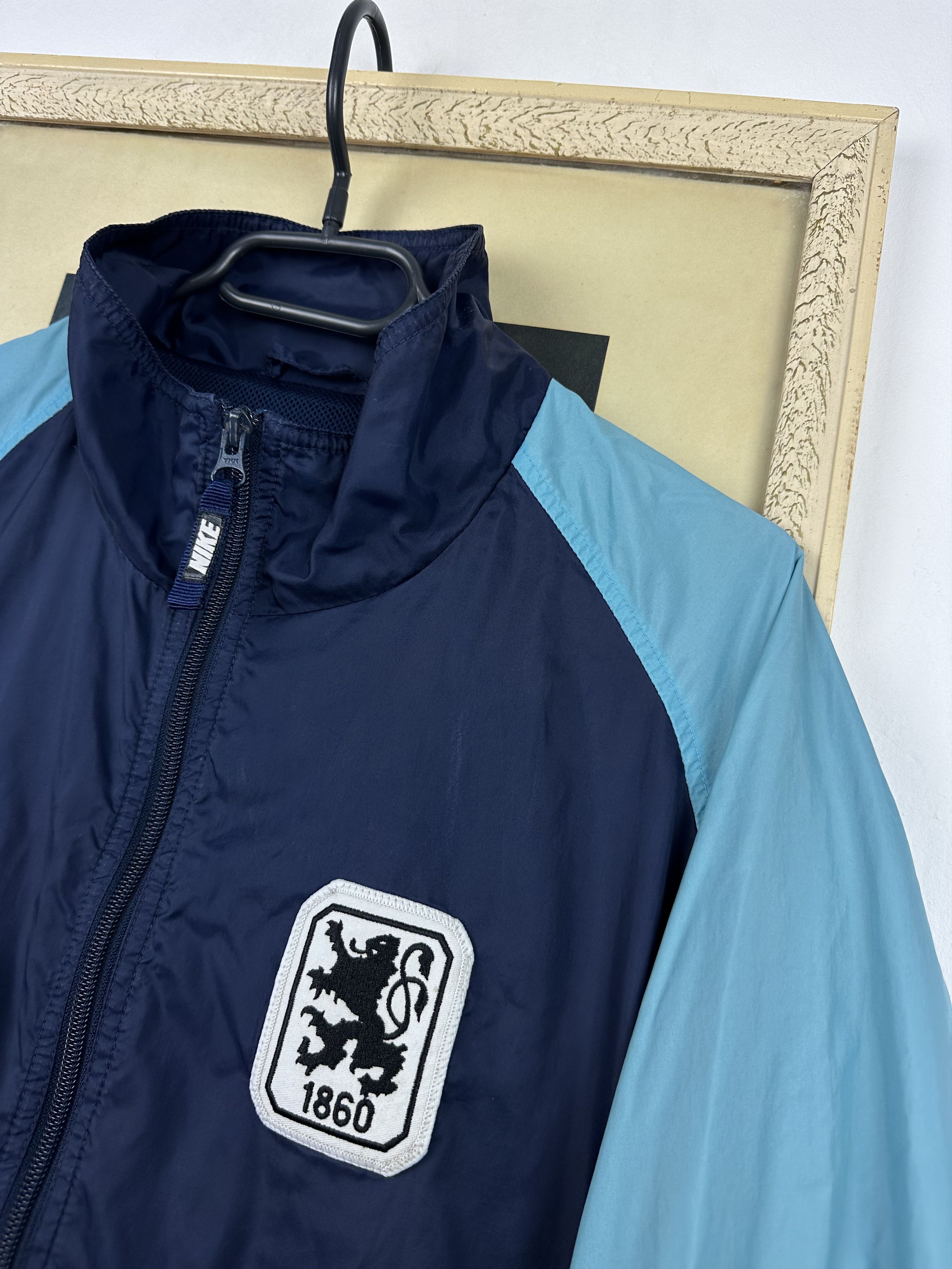 Nike × Vintage Vintage Nike 1860 MUNICH Football Jacket Top Windbreaker Size US L / EU 52-54 / 3 - 3 Thumbnail