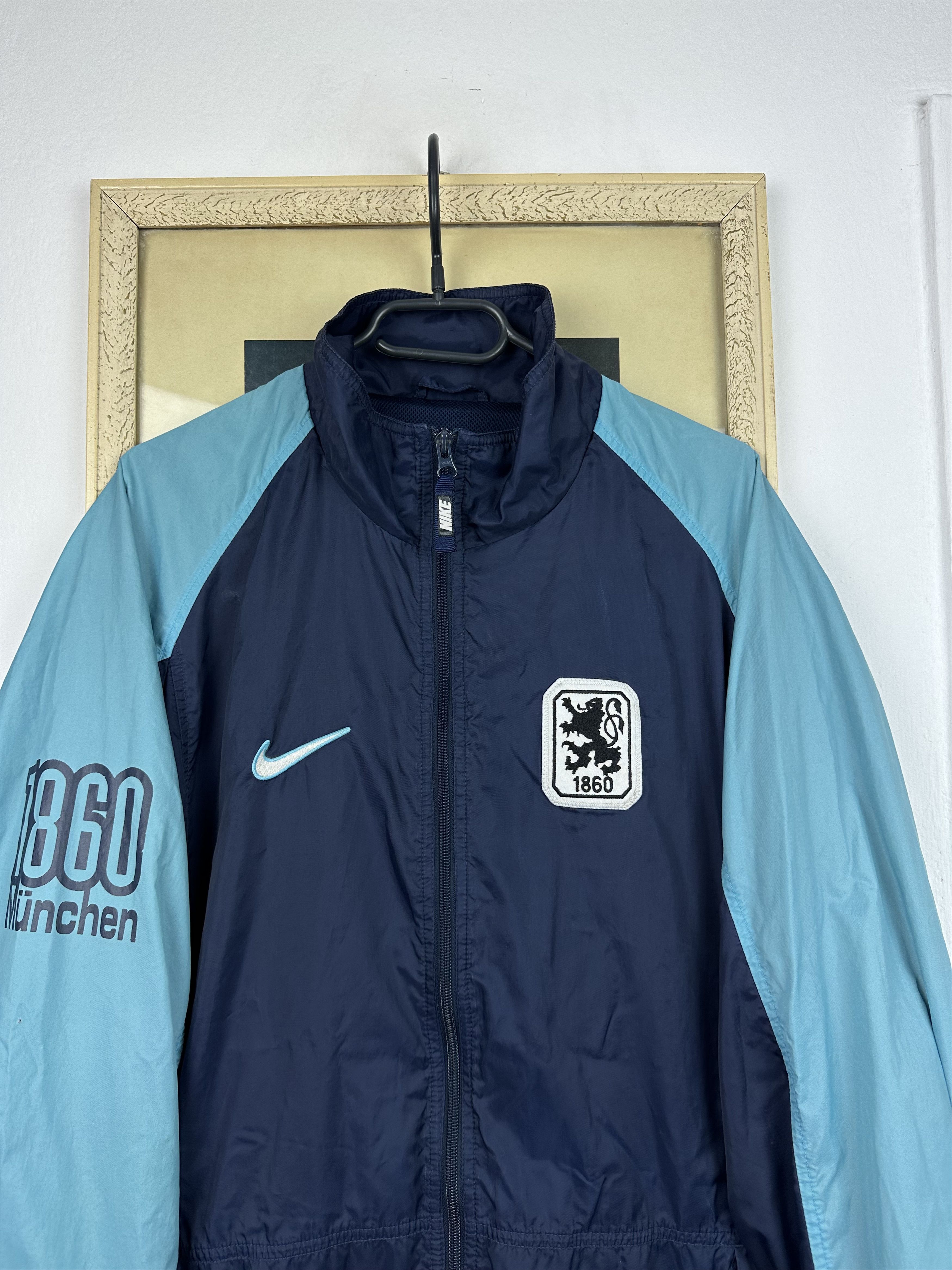 Nike × Vintage Vintage Nike 1860 MUNICH Football Jacket Top Windbreaker Size US L / EU 52-54 / 3 - 2 Thumbnail