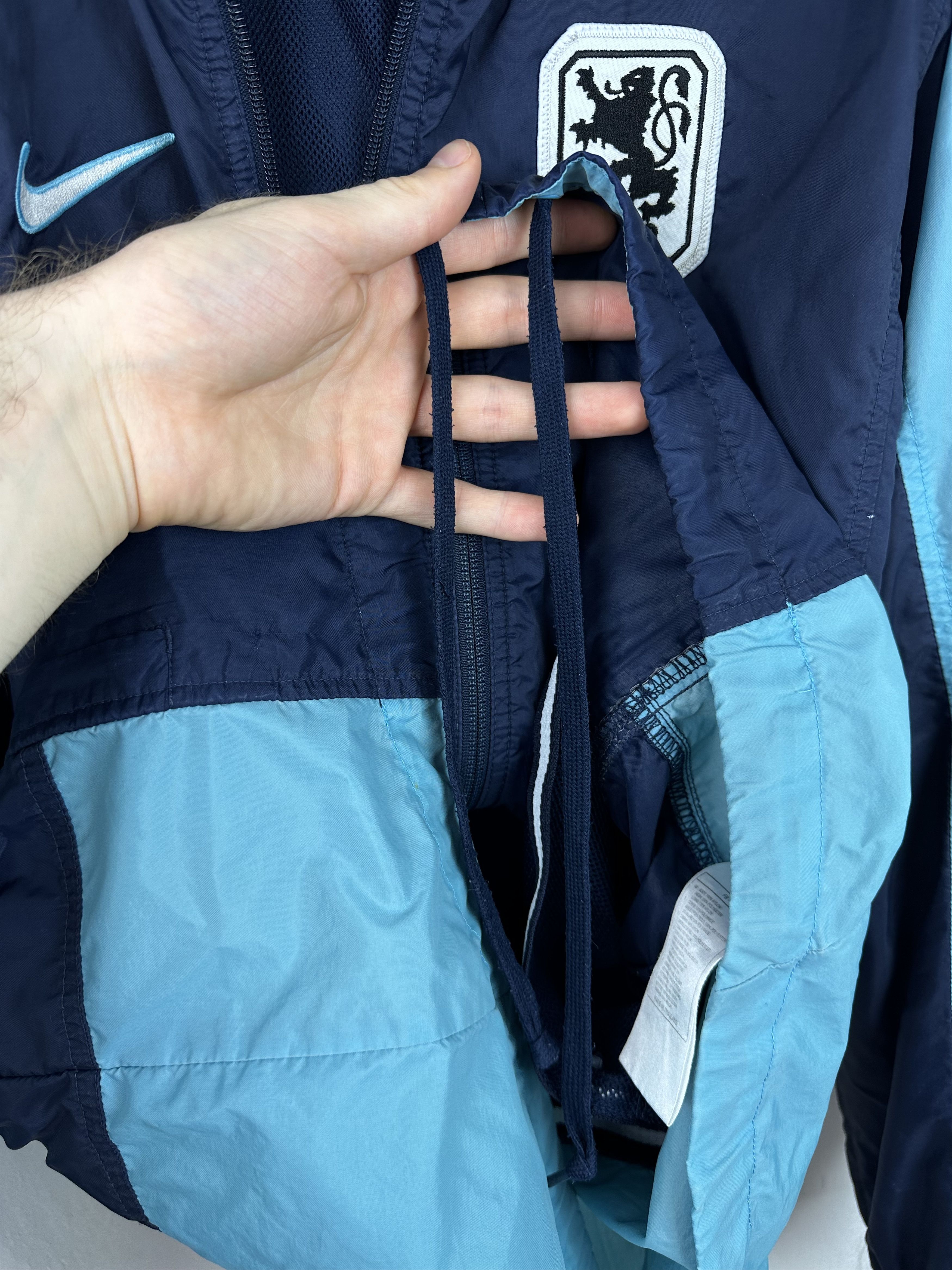 Nike × Vintage Vintage Nike 1860 MUNICH Football Jacket Top Windbreaker Size US L / EU 52-54 / 3 - 13 Thumbnail