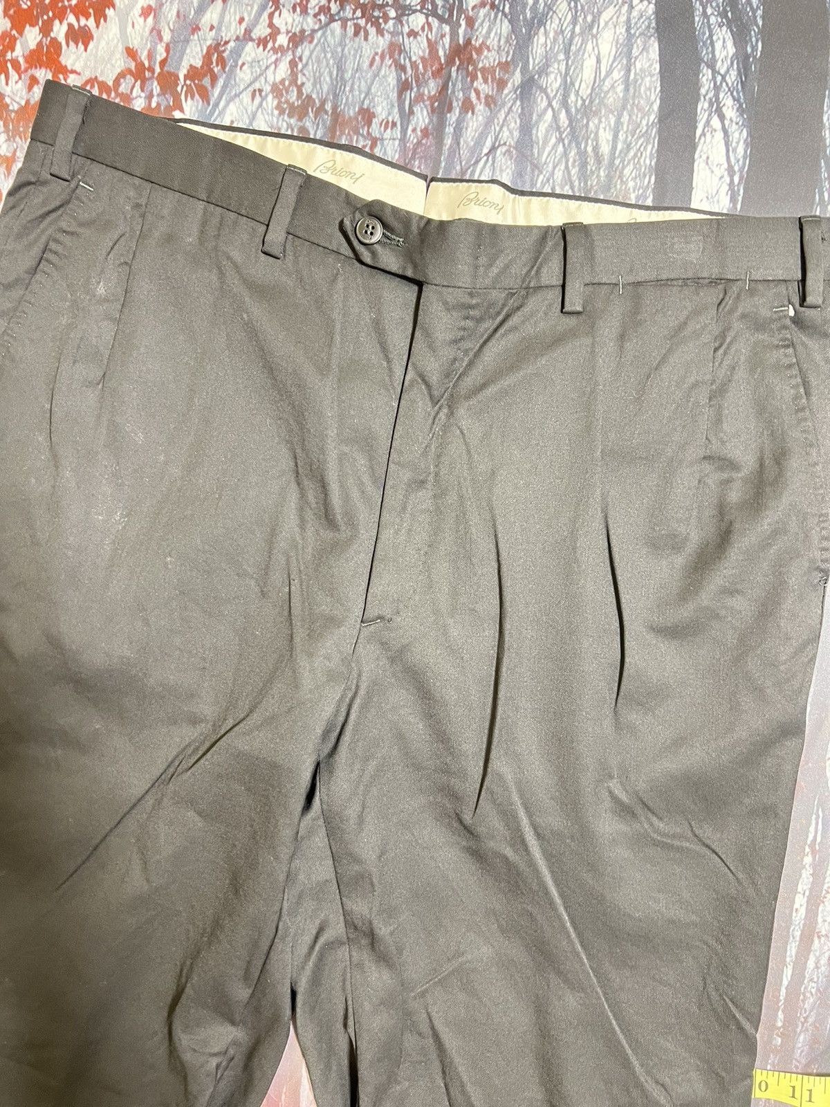 Brioni ***FINAL DROP***RARE 90s Brioni custom Tessuto trouser 36R Size US 36 / EU 52 - 7 Thumbnail