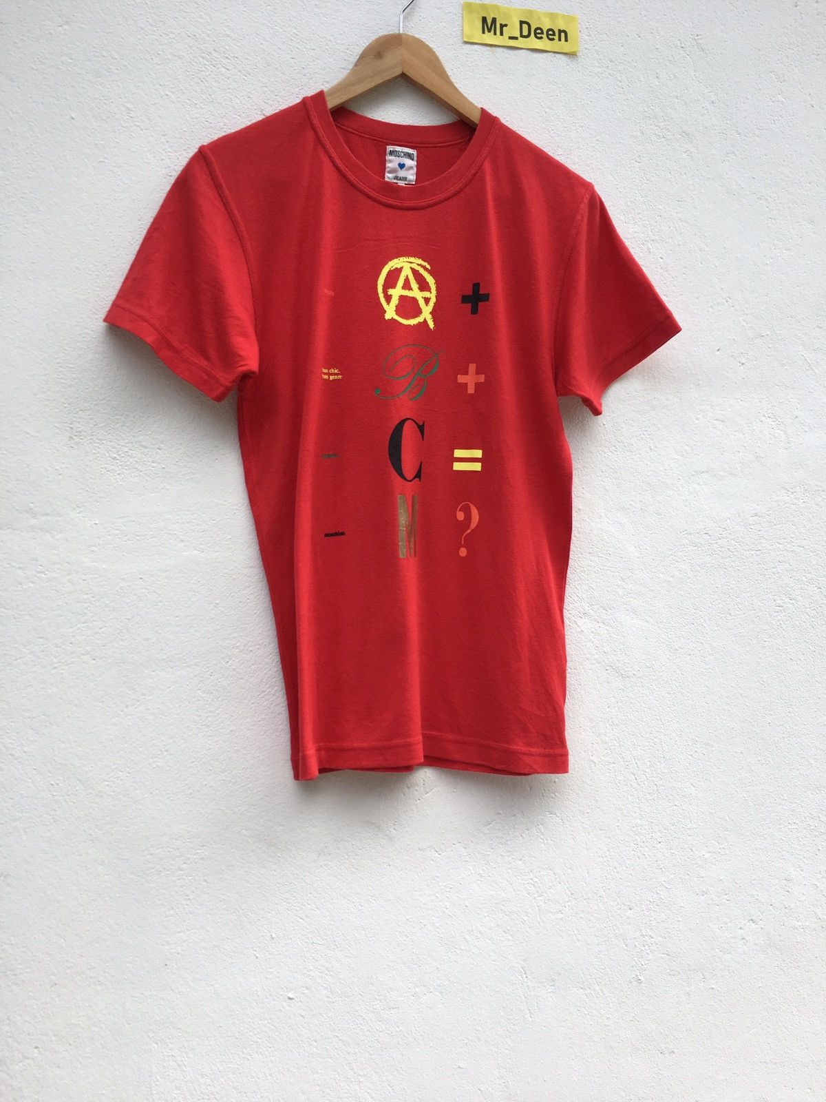 Moschino Moschino Printed A B C Tshirt Size US S / EU 44-46 / 1 - 2 Thumbnail