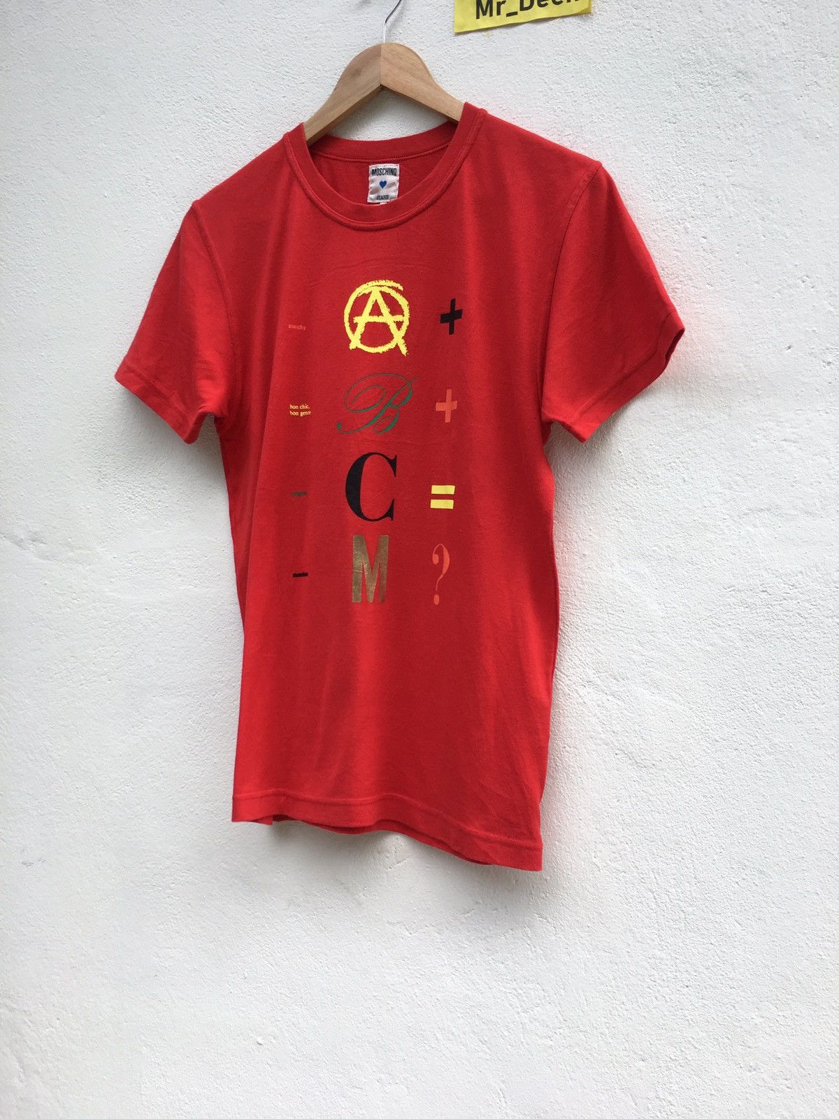 Moschino Moschino Printed A B C Tshirt Size US S / EU 44-46 / 1 - 3 Thumbnail