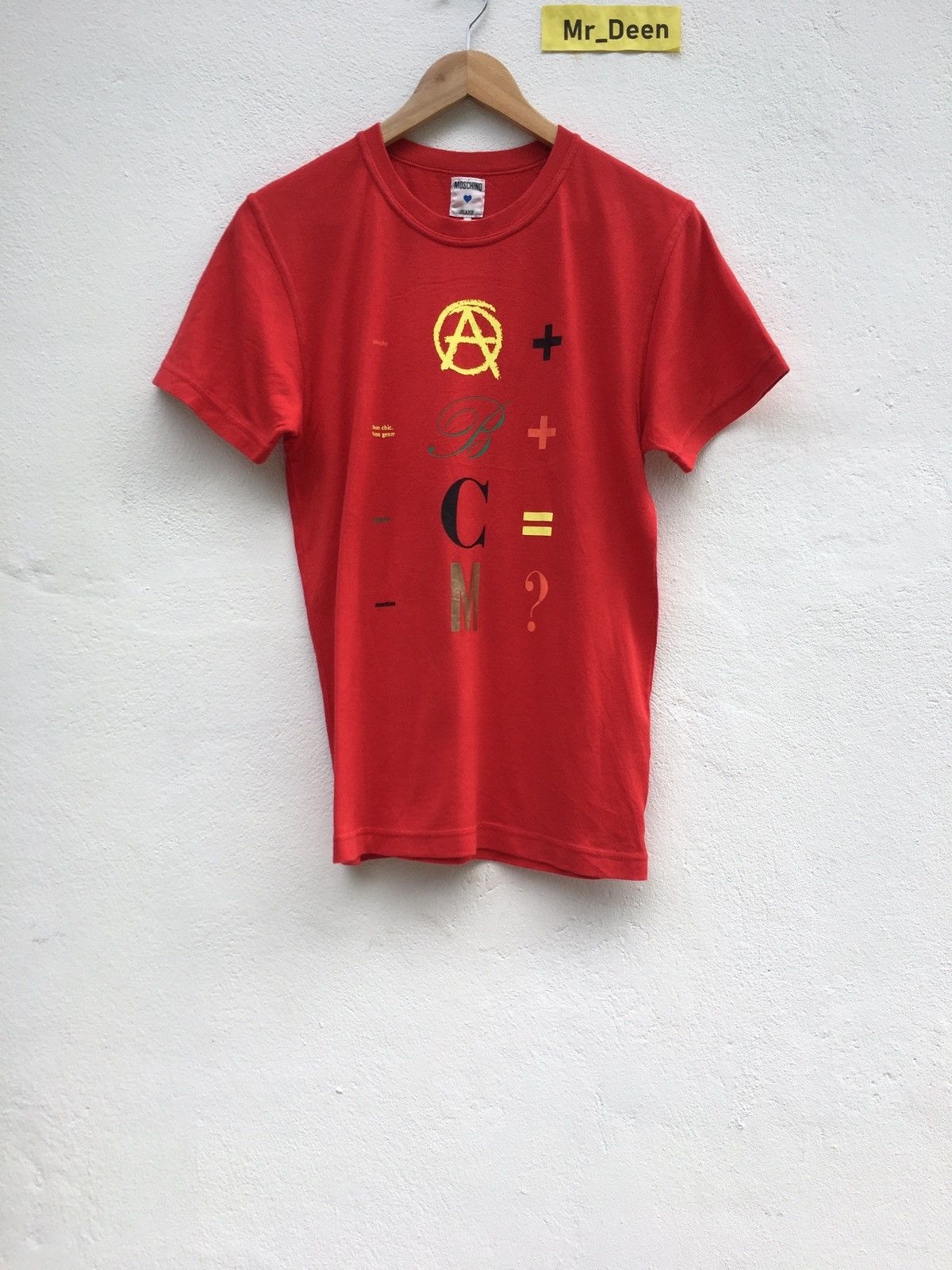 Moschino Moschino Printed A B C Tshirt Size US S / EU 44-46 / 1 - 1 Thumbnail