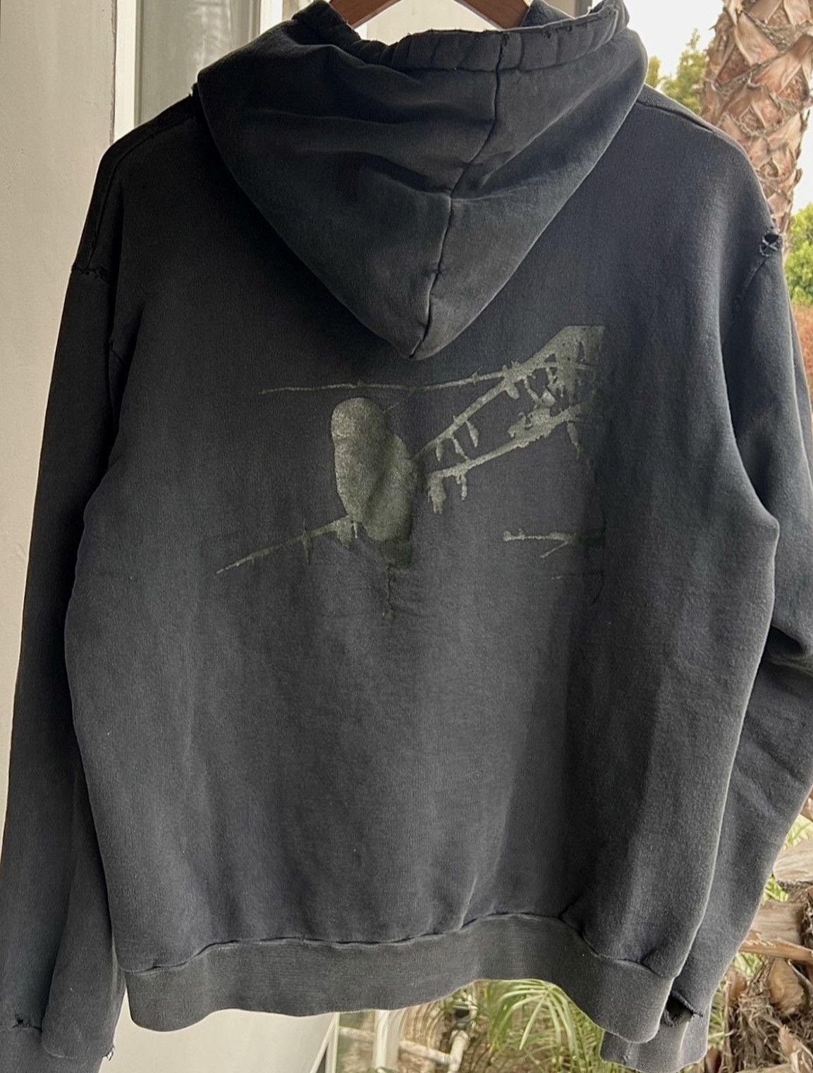 Raf Simons AW02-03 Raf Simons Virginia Creeper Bird Roots Sample Hoodie |  Grailed