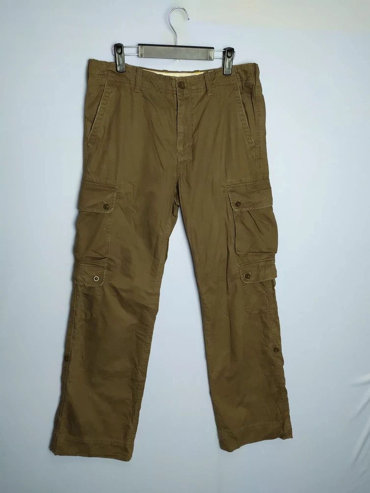 image of Vintage Japanese 10 Pocket Cargo Pants in Browns, Men's (Size 34)