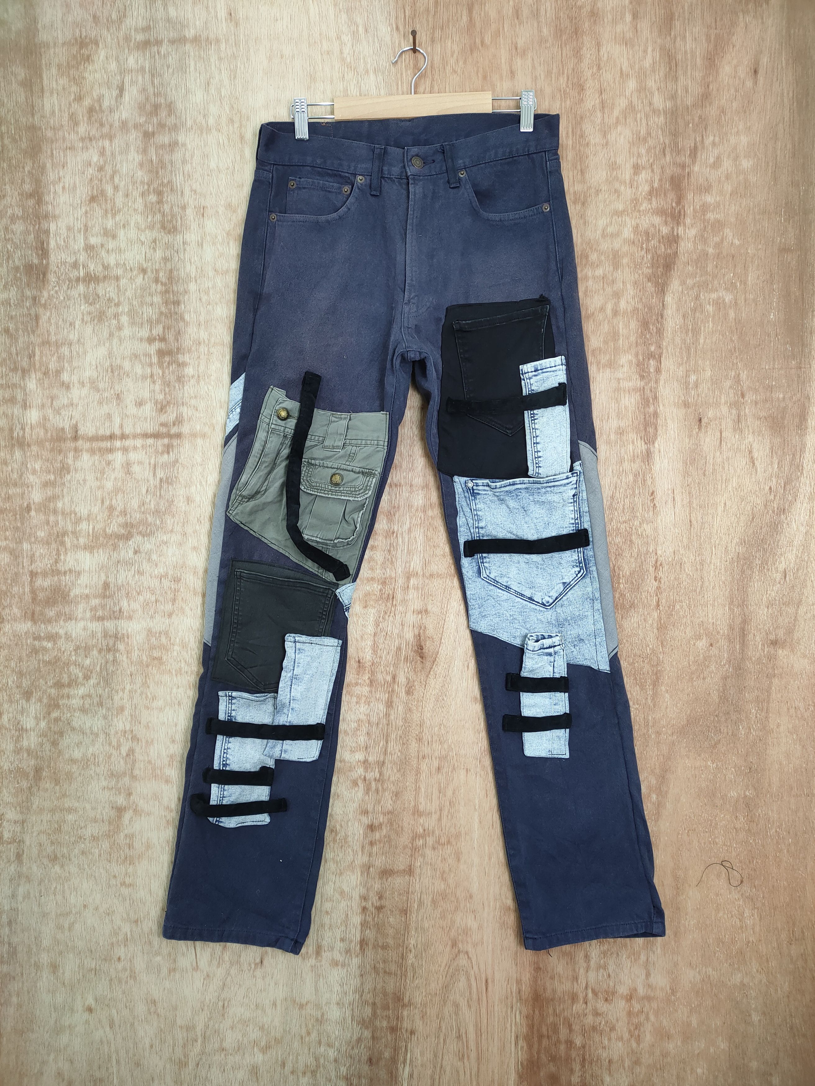 SHIPS SHIP FADED CUSTOM BONDAGE CARGO PANTS MULTIPOCKET TACTICAL Size US 30 / EU 46 - 1 Thumbnail