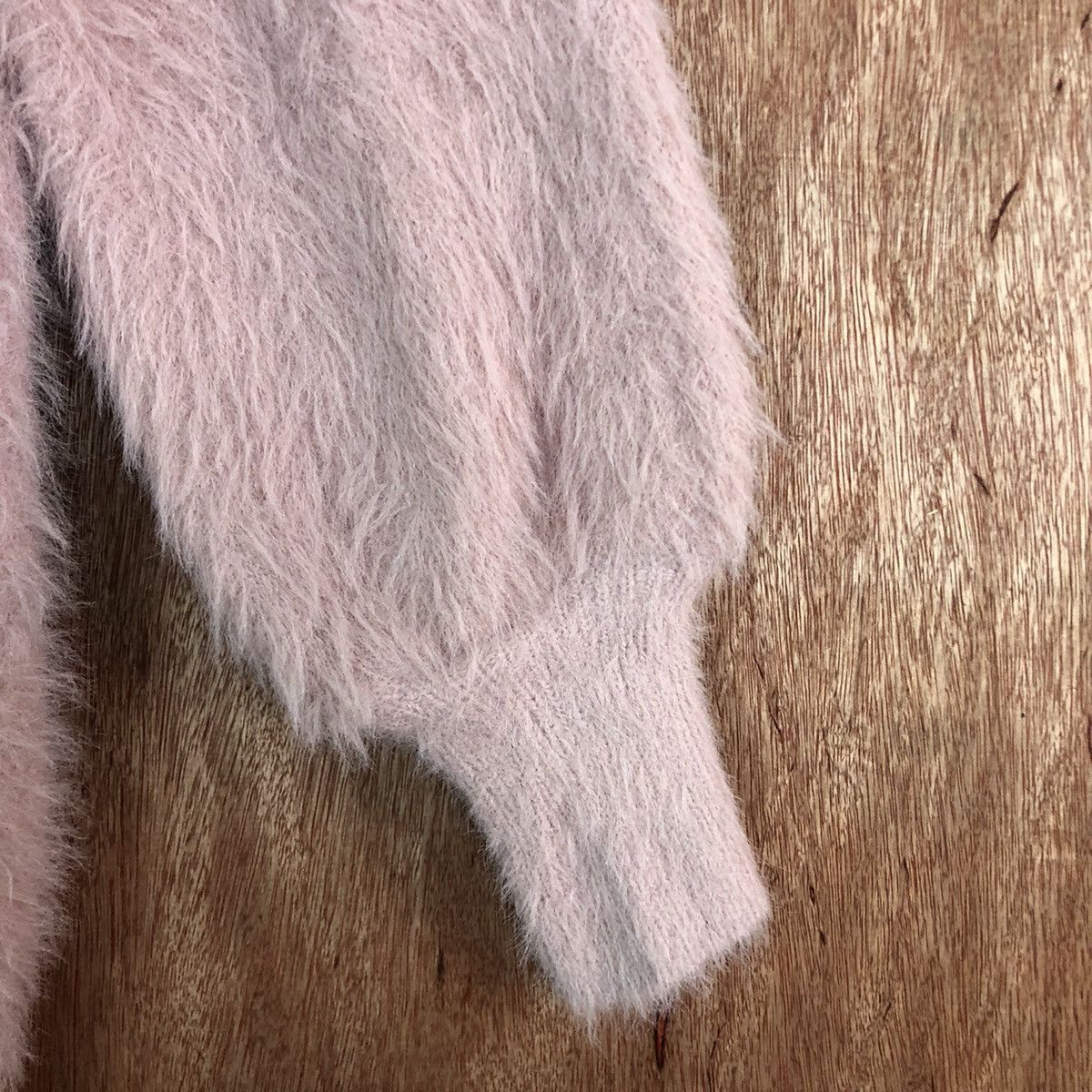 Homespun Knitwear × Japanese Brand Gu Japan Pink Mohair Cardigan Fur Knitwear Size US M / EU 48-50 / 2 - 4 Thumbnail
