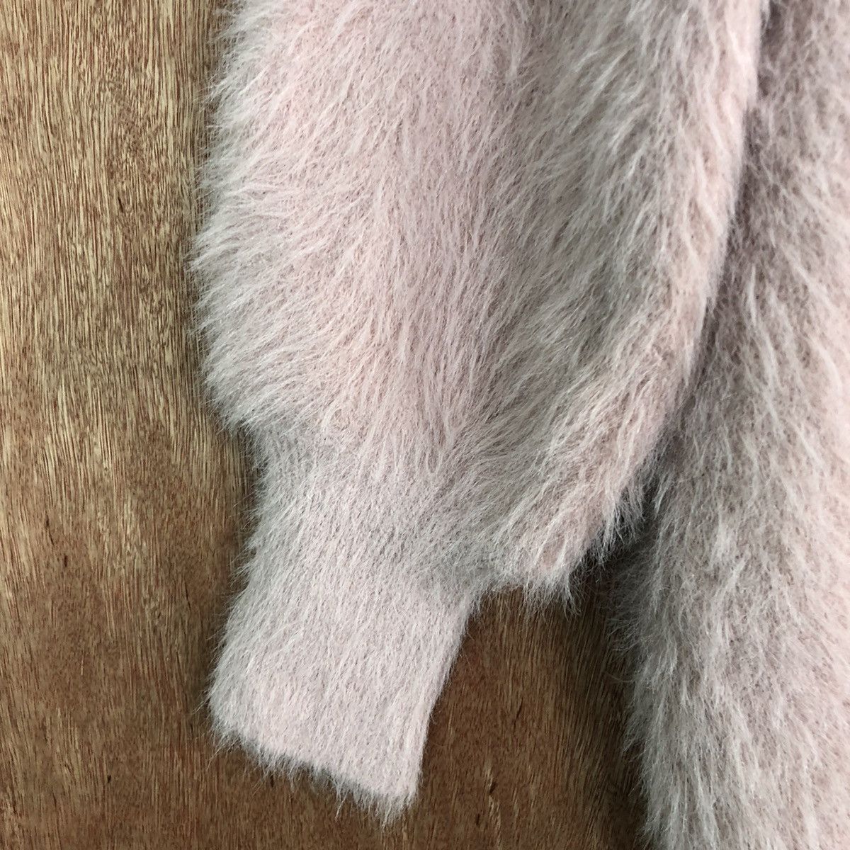 Homespun Knitwear × Japanese Brand Gu Japan Pink Mohair Cardigan Fur Knitwear Size US M / EU 48-50 / 2 - 6 Thumbnail