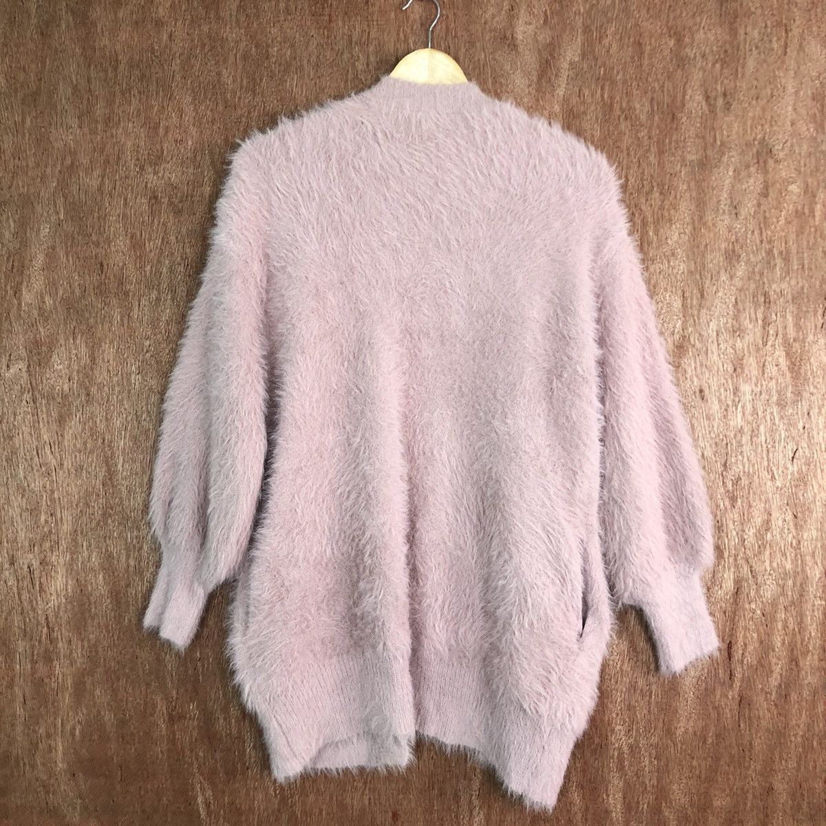 Homespun Knitwear × Japanese Brand Gu Japan Pink Mohair Cardigan Fur Knitwear Size US M / EU 48-50 / 2 - 10 Thumbnail