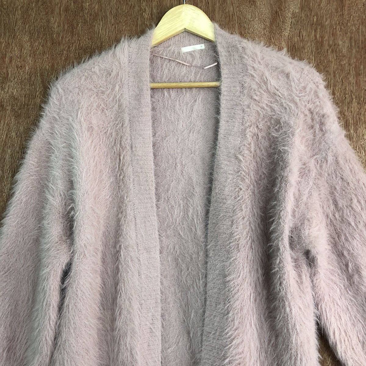 Homespun Knitwear × Japanese Brand Gu Japan Pink Mohair Cardigan Fur Knitwear Size US M / EU 48-50 / 2 - 8 Thumbnail